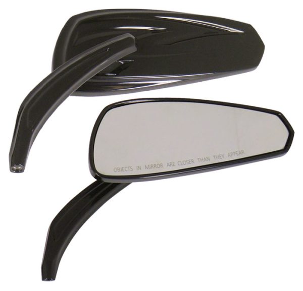 V-FACTOR Black Custom Mirror Set - 47065