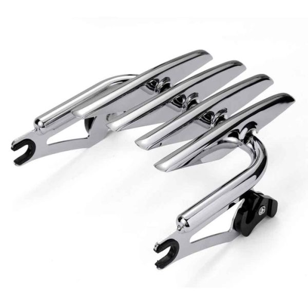 HOGWORKZ Chrome Detachable Touring Stealth Luggage Rack - HW157109