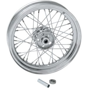 DRAG SPECIALTIES Chrome Front/Rear 16 x 3 40-Spoke Laced Wheel Assembly - 0203-0420