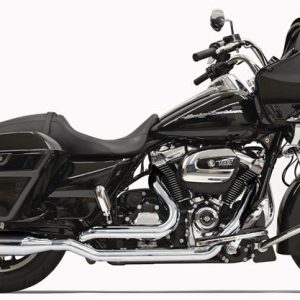 BASSANI Chrome True-Dual Down Under Headpipes w/Heat Shield - 11515A