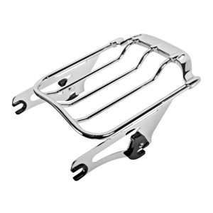 HOGWORKZ Chrome Two Up Air Wing Luggage Rack - HW129146