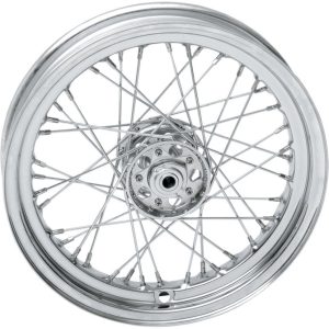 DRAG SPECIALTIES Chrome Front/Rear 16 x 3 40-Spoke Laced Wheel Assembly - 0203-0419