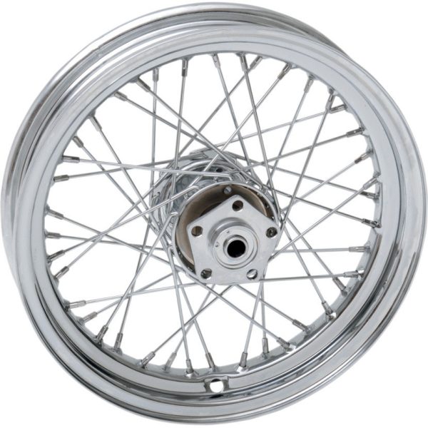 DRAG SPECIALTIES Chrome Front/Rear 16 x 3 40-Spoke Laced Wheel Assembly - 0203-0421