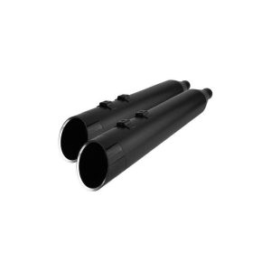 KHROME WERKS Black 4.5 in. Edge HP-Plus Slip-On Muffler - 202885