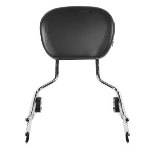 HOGWORKZ Chrome Tall Boy Detachable Sissy Bar Backrest - HW157111