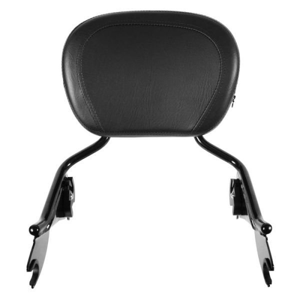 HOGWORKZ Black Shorty Detachable Sissy Bar Backrest - HW157123