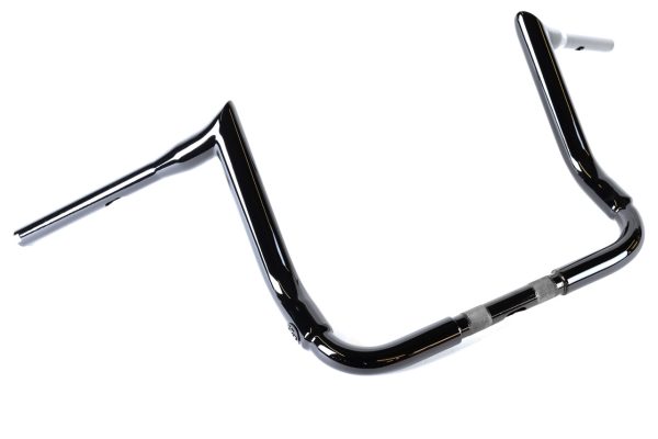 FACTORY 47 Gloss Black 1 1/2 in. Assault 12 in. Rise Handlebar - hb1025012b