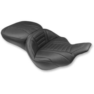 MUSTANG SEATS Black Super Deluxe Touring Seat - 76739