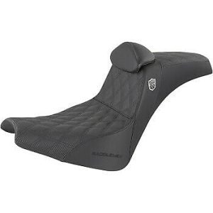 SADDLEMEN Black Pro Series SDC Performance Gripper Seat w/o Drivers Backrest - SC81830DB