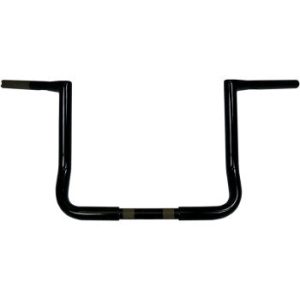 LA CHOPPERS 12" Gloss Black Twin Peaks Ape Hanger 1-1/4" Handlebars - LA-7361-12B