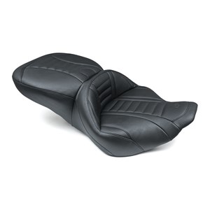 MUSTANG SEATS Black Super Deluxe Touring Seat - 76738