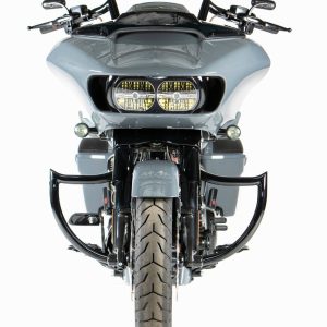 FACTORY 47 Gloss Black Shield Front Crashbar - eg2105001b