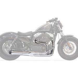 BASSANI Chrome Short Road Rage 2 into 1 System - 1X22R