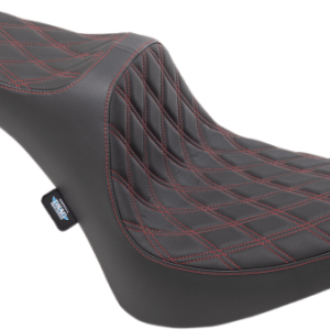 DRAG SPECIALTIES Red Stitched Predator III Seat - 0802-1368