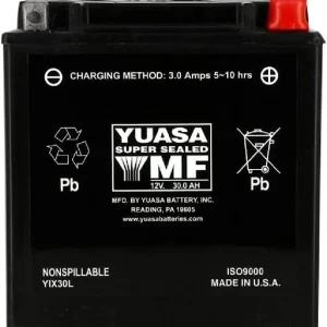 YUASA High Performance AGM Maintenance Free Battery - YUAM6230X