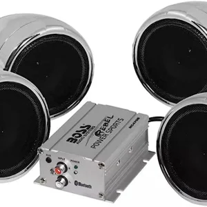 BOSS AUDIO Chrome 1000-Watt Bluetooth 3 in. Speaker Kit - MC470B