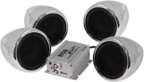 BOSS AUDIO Chrome 1000-Watt Bluetooth 3 in. Speaker Kit - MC470B