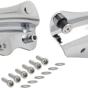 HOGWORKZ Chrome 4-Point Docking Hardware Kit - HW163001