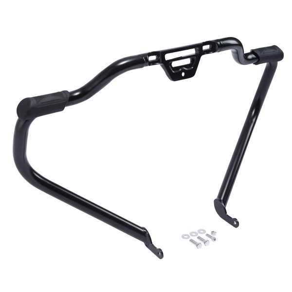 HOGWORKZ Flat Black Mustache Engine Guard/Crash Bar - HW157015