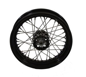 V-TWIN MANUFACTURING Black 16 x 3 Spoke Wheel - 52-0866