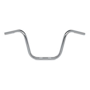 WYATT GATLING Chrome 8.5 in. Mini Ape Hanger 1 in. Handlebar with Indents - 25-0196