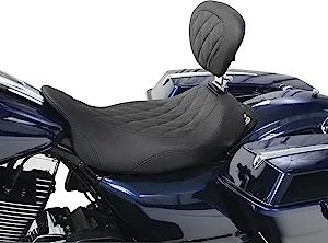 MUSTANG SEATS Wide Tripper Solo Seat w/Removable Driver Backrest - 79725