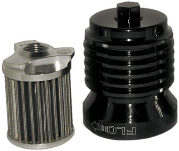 FLO OIL FILTERS Black FLO Stainless Steel Reusable Spin-On Oil Filter - PCS4B