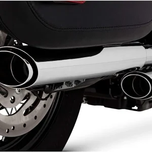 VANCE & HINES Chrome Twin Slash Slip-Ons - 16879