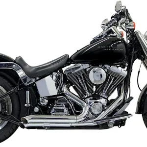 BASSANI Chrome Turn-Out Pro-Street Exhaust System - 1S24D