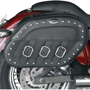 SADDLEMEN Rigid-Mount Specific-Fit Quick-Detach Desperado Slant Saddlebags - 3501-0225