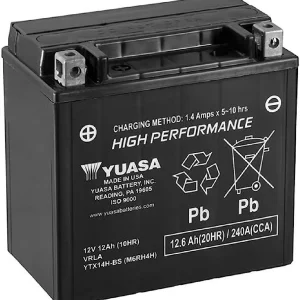 YUASA High Performance AGM Maintenance Free Battery - YUAM6RH4H