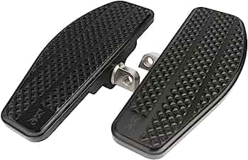 THRASHIN SUPPLY Black Anodized Front Mini Floorboards - TSC-2030-1