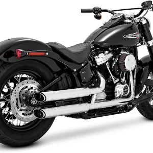 VANCE & HINES Chrome Twin Slash 3 Inch Slip-On Mufflers - 16875