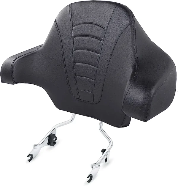 EGLIDEGOODIES Black Stock Styling Sissy Bar Wrap Around Backrest Pad - BP-T3