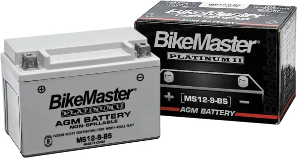 BIKEMASTER Platinum AGM Battery - MS12-20HL-BS