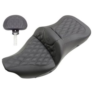 SADDLEMEN Heated road Sofa Lattice Stitch Extended Reach Seat w/Backrest - 80807B-184BRHCT