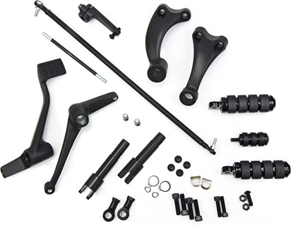 FACTORY SPEC Black Forward Control Set/ISO Pegs - 30-7050-B