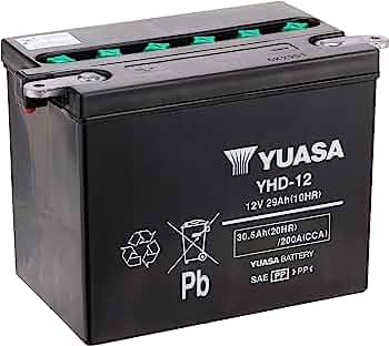 YUASA Yuasa High Powered 12-Volt Battery - YHD-12