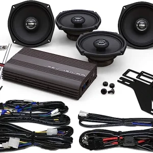 HOGTUNES Big Ultra Amp/Front and Rear Speaker Kit - REV-450U KIT-AA