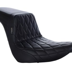 LEPERA Black Diamond Tailwhip Seat w/Chestnut Stitching - LYR-580DDCHET