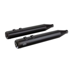 S&S CYCLE Black Ceramic Grand National 4" Slip-On Muffler - 550-0694