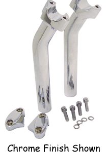 V-FACTOR Chrome 9 in. Rise with 1 1/2 in. Pullback Riser Kit for All Models - 41010