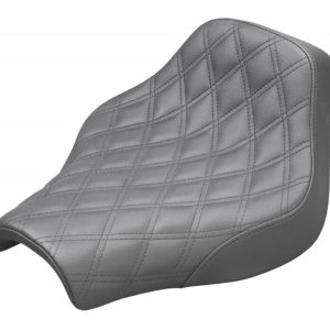 SADDLEMEN Black Renegade Lattice Stitch Solo Seat - 818-30-002LS