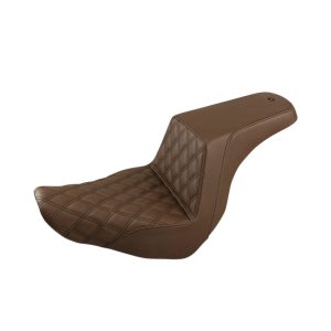 SADDLEMEN Brown Step-Up with Lattice-Stitched Driver Seat - 818-29-172BR