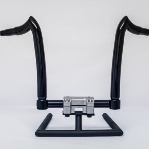 KST KUSTOMS High Gloss Black 1 1/2 in. Spearhead 14 in. Rise Handlebar w/1 1/4 in. Clamping Area - KST-3SH14HG