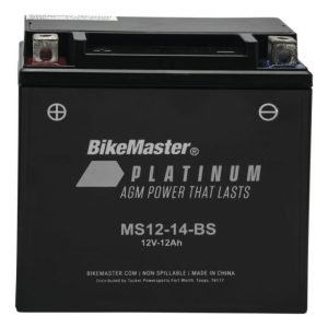 BIKEMASTER Platinum AGM Battery - MS12-14-BS