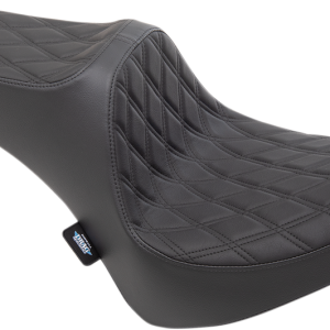 DRAG SPECIALTIES Black Double Diamond Predator III Seat - 0802-1359