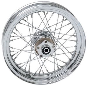 DRAG SPECIALTIES Chrome Rear 16 x 3 40-Spoke Laced Wheel Assembly - 0204-0370