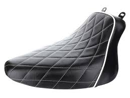 LEPERA Diamond Stitch Bare Bones Solo Seat - LXE-007-DM-WTP