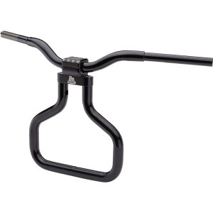 LA CHOPPERS 14 in. Gloss Black 1 1/4 in. Kage Fighter T-Handlebar - LA-7339-14B